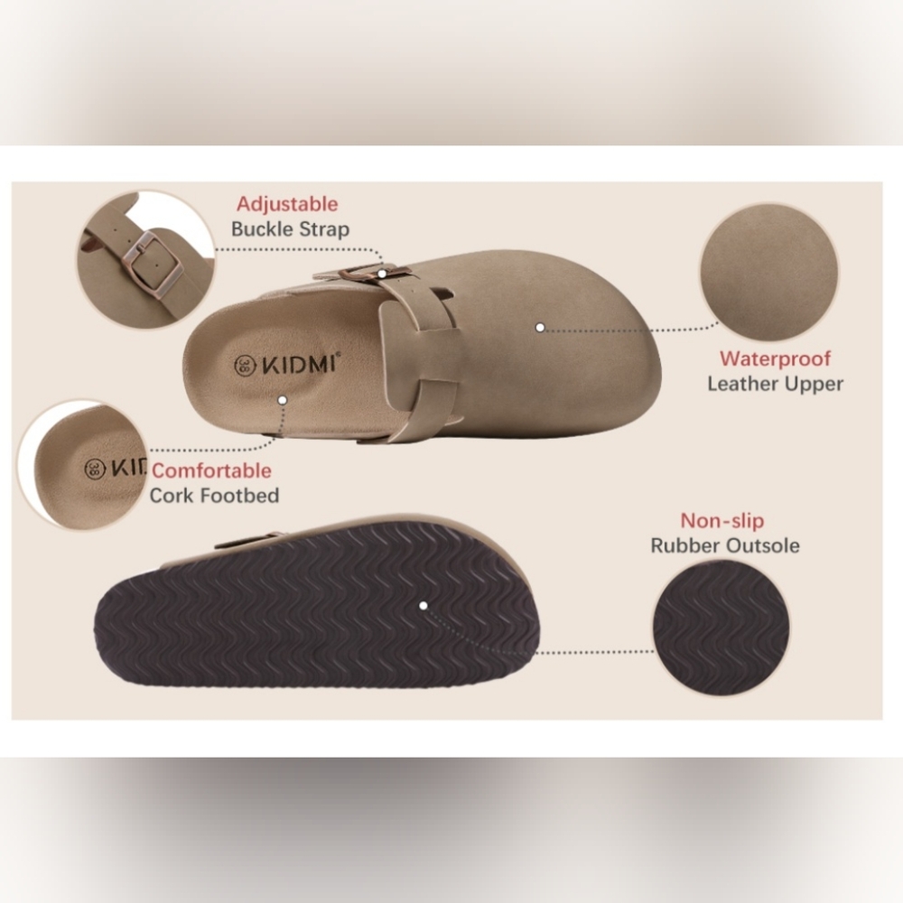 KIDMI Women's Tan Slip-On Shoes - Picture 6 of 7